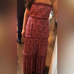 Zac Posen Pink Floral Gown